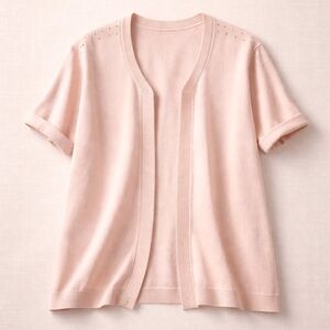 Elegant Pink Women's Cardigan